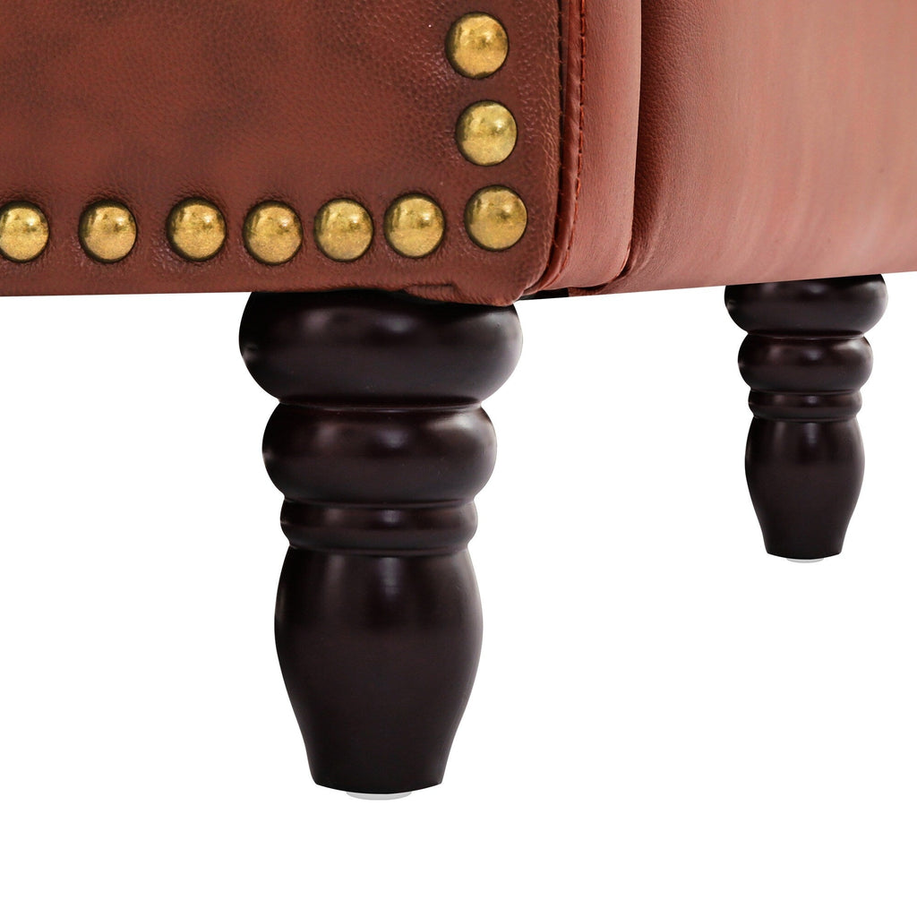 Fauteuil inclinable réglable en cuir véritable moderne COZYMAN avec siège à 3 positions