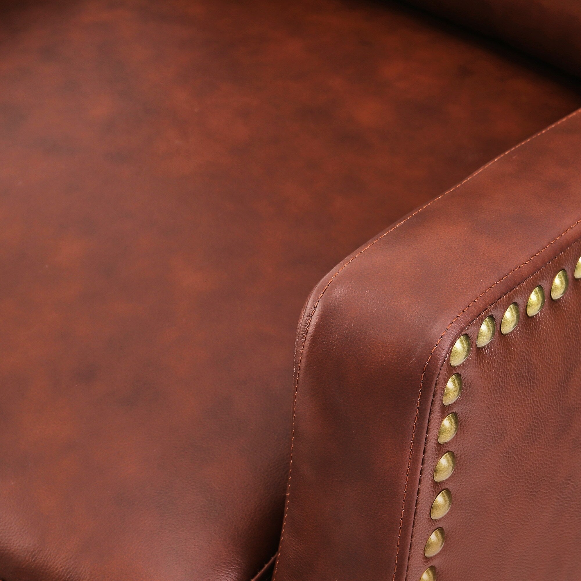 Fauteuil inclinable moderne en cuir véritable COZYMAN, réglable et inclinable avec accoudoirs confortables