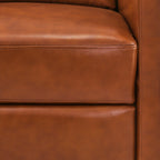 Fauteuils inclinables modernes en cuir véritable COZYMAN, fauteuils inclinables réglables avec accoudoirs confortables, lot de 2