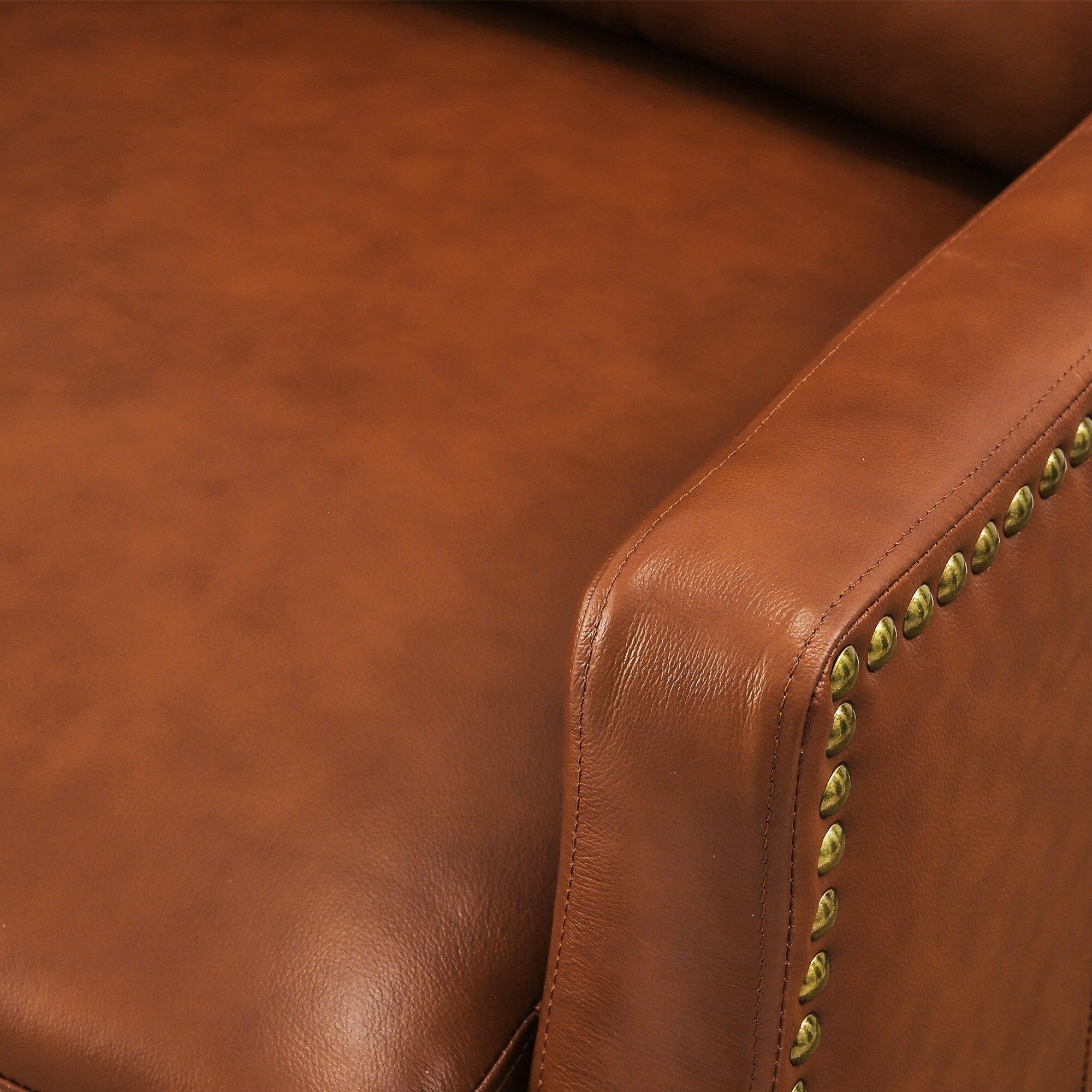 Fauteuils inclinables modernes en cuir véritable COZYMAN, fauteuils inclinables réglables avec accoudoirs confortables, lot de 2