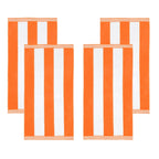 Ensemble de 4 serviettes de plage surdimensionnées en coton à rayures Cabana de Superior