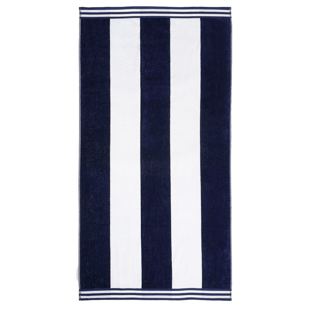 Serviette de plage surdimensionnée en coton à rayures Cabana de Superior