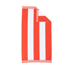 Serviette de plage surdimensionnée en coton à rayures Cabana de Superior