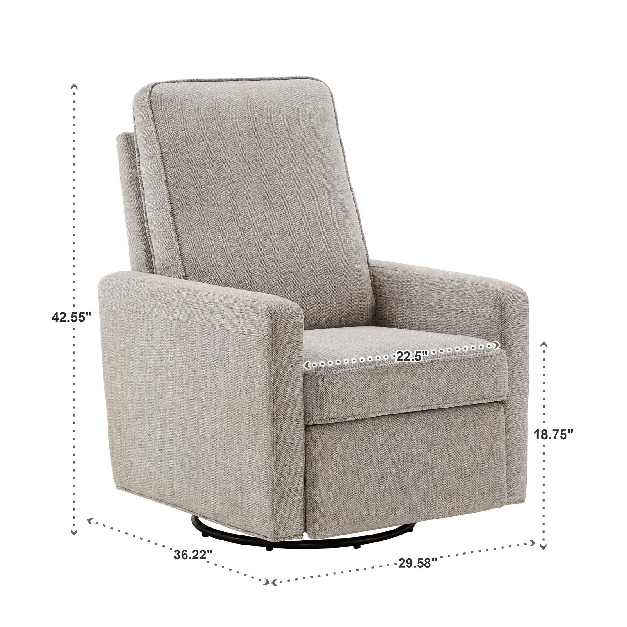 Fauteuil inclinable pivotant Cadeau Push Back par iNSPIRE Q Modern