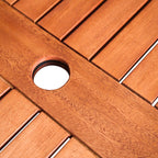 Ensemble de salle à manger empilable en bois Caladesi