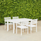 Ensemble de salle à manger empilable en bois Caladesi