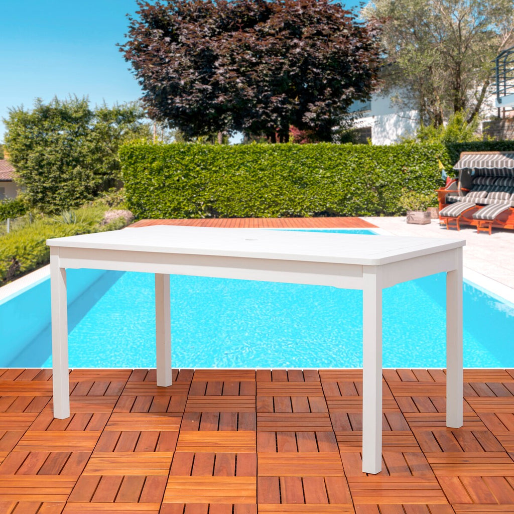 Ensemble de salle à manger empilable en bois Caladesi