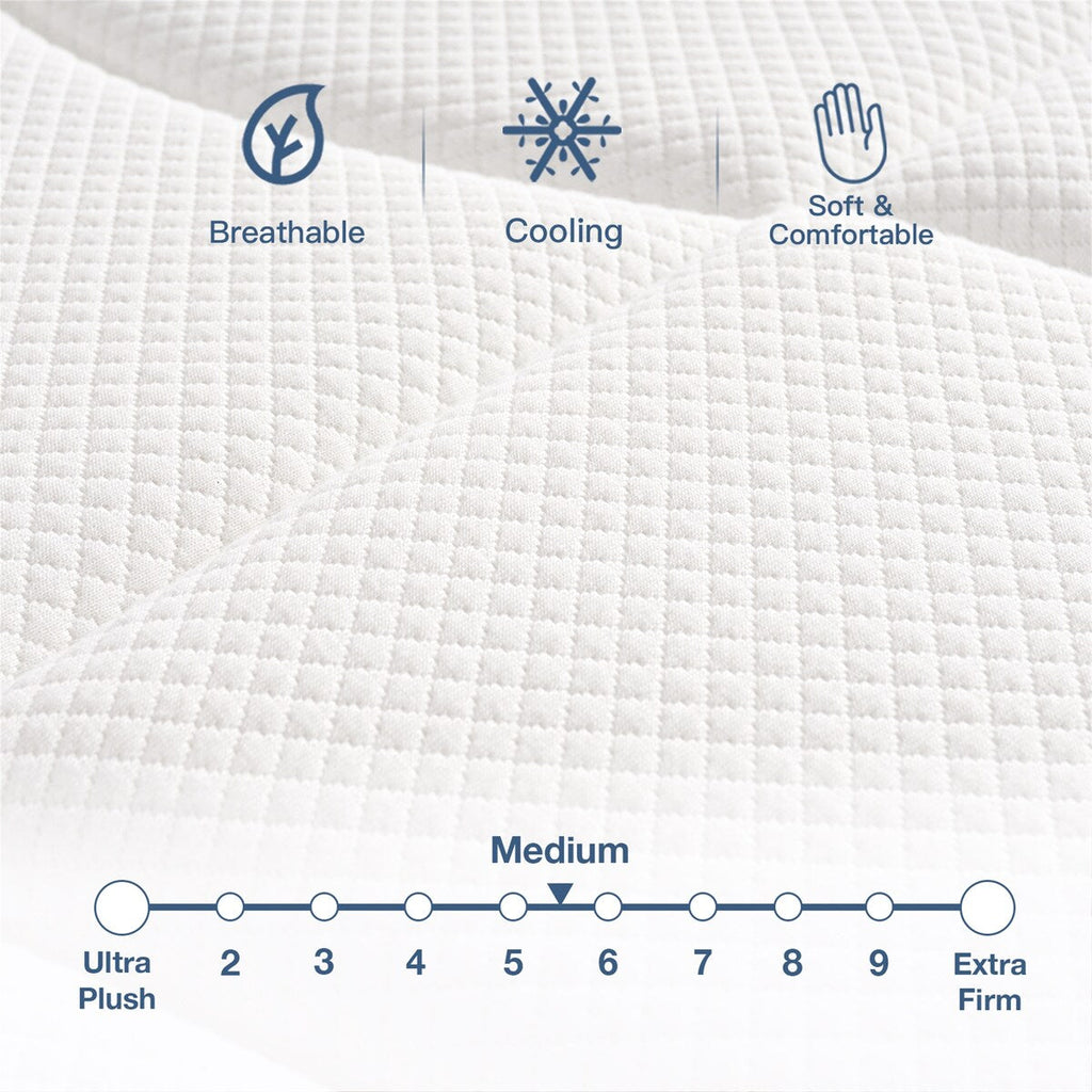 Matelas California King 12 pouces, mousse à mémoire de forme et gel, soutien équilibré