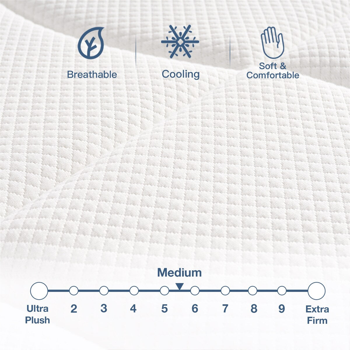 Matelas California King 12 pouces, mousse à mémoire de forme et gel, soutien équilibré