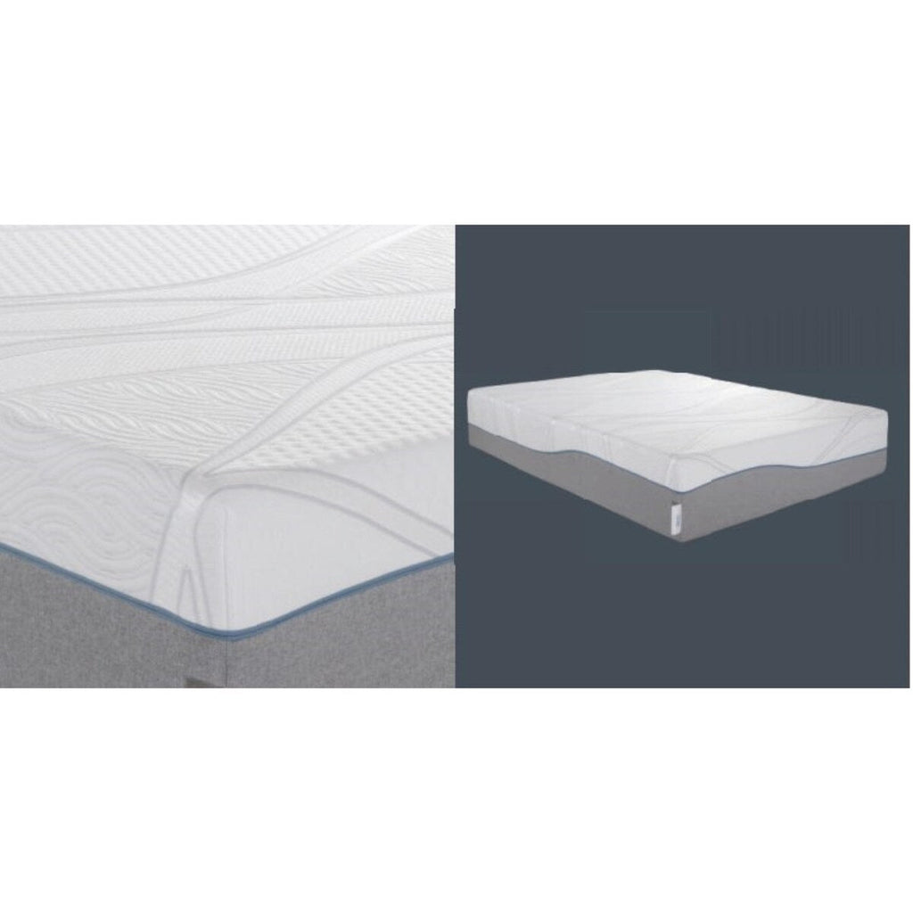 Matelas hybride Kruger 14 California King Size, à ressorts ensachés et à mémoire de forme, avec housse amovible, taille moyenne