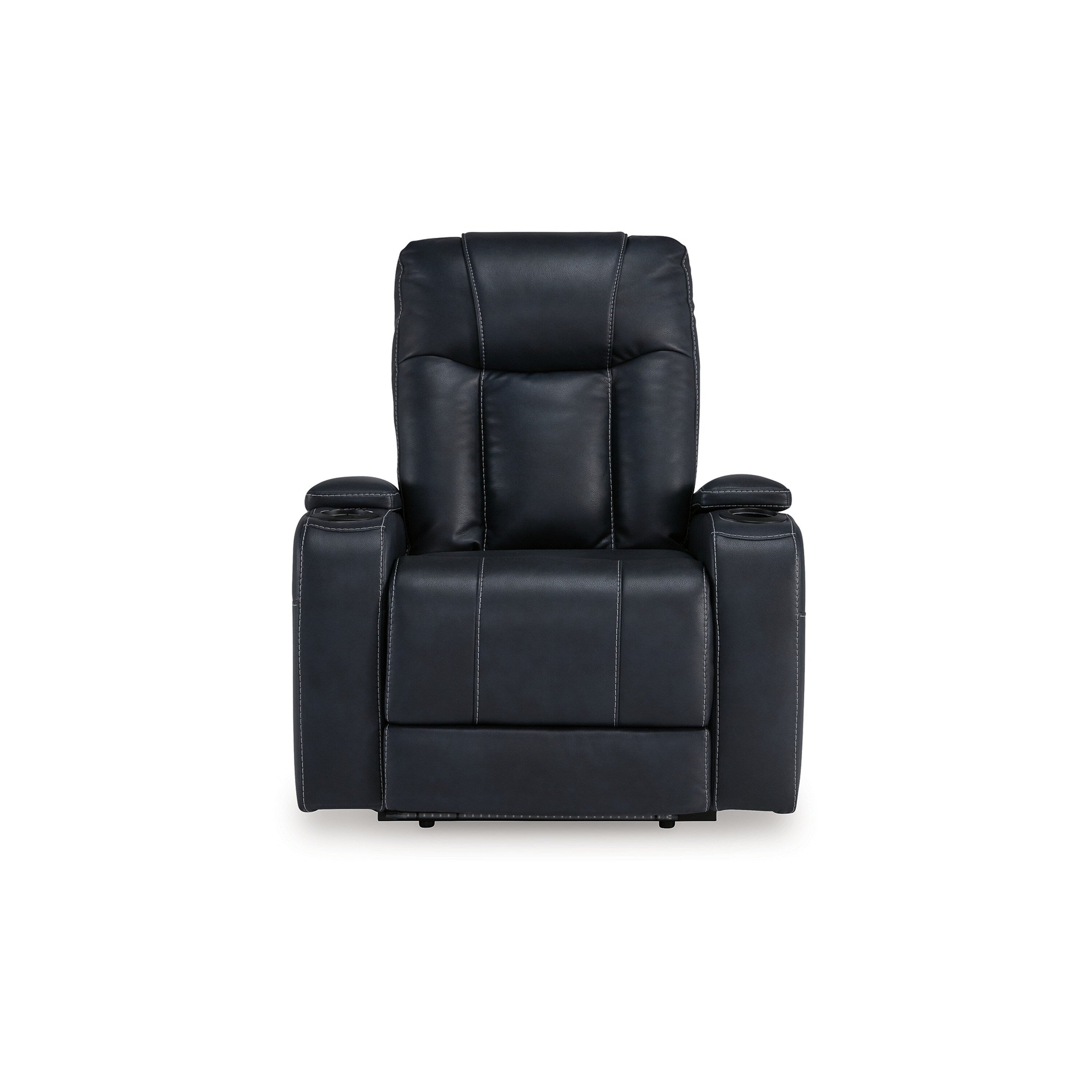 Fauteuil inclinable électrique Callum, appui-tête réglable, similicuir noir