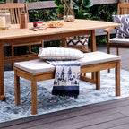 Ensemble de salle à manger extensible d'extérieur Cambridge Casual Caterina 6 pièces en teck