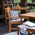 Ensemble de salle à manger extensible d'extérieur Cambridge Casual Caterina 6 pièces en teck