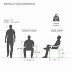 Ensemble de salle à manger de patio Cambridge Casual Chara 5 pièces en teck avec coussin