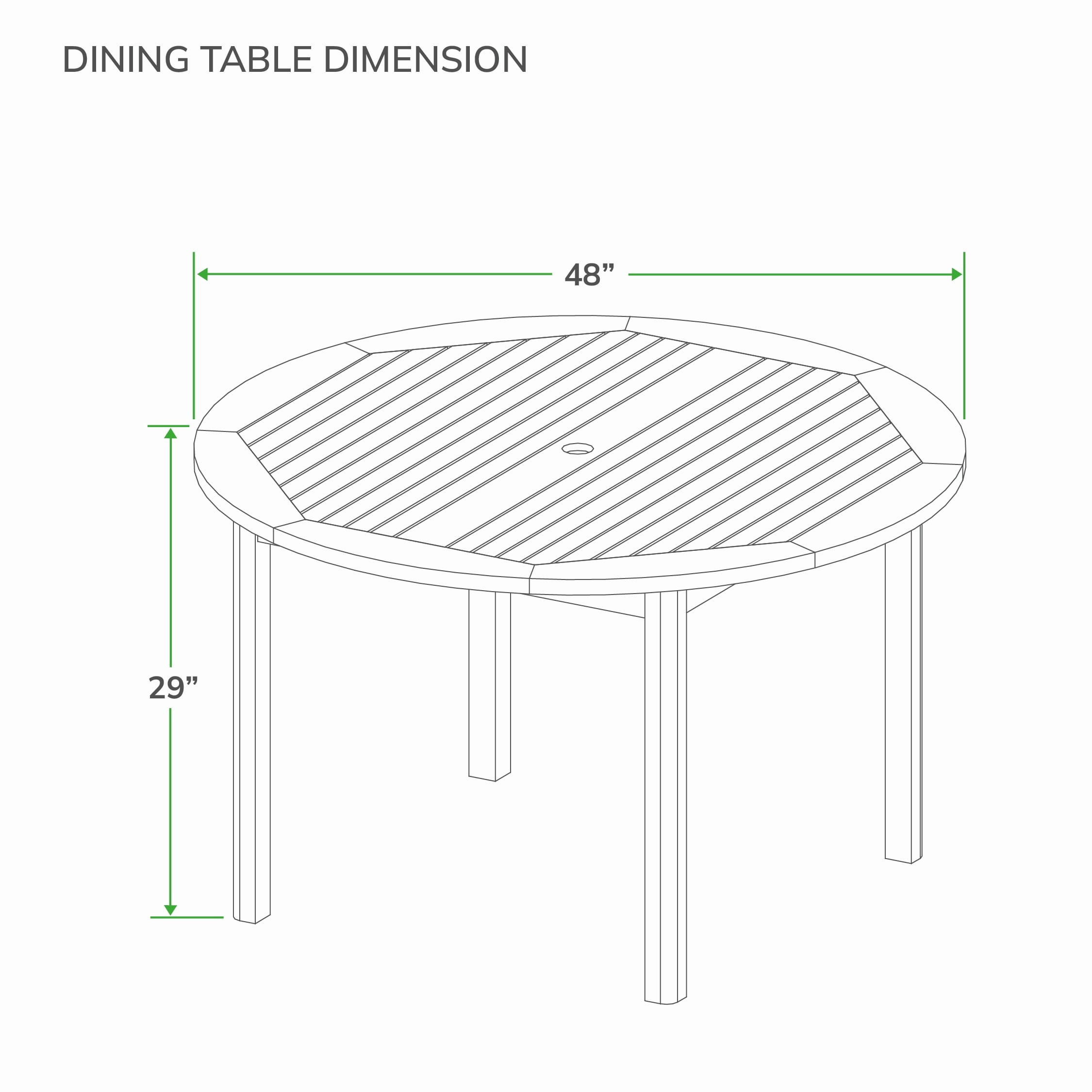 Ensemble de salle à manger de patio Cambridge Casual Chara 5 pièces en teck avec coussin