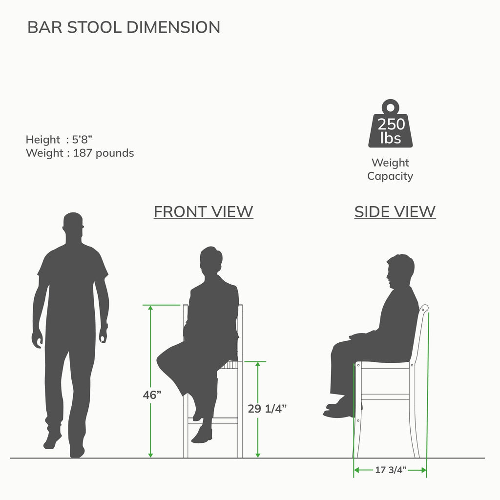 Ensemble bistrot Cambridge Casual Chara en teck 3 pièces hauteur bar