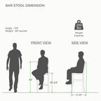 Ensemble bistrot Cambridge Casual Chara en teck 3 pièces hauteur bar