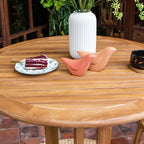 Ensemble bistrot Cambridge Casual Chara en teck 3 pièces hauteur bar