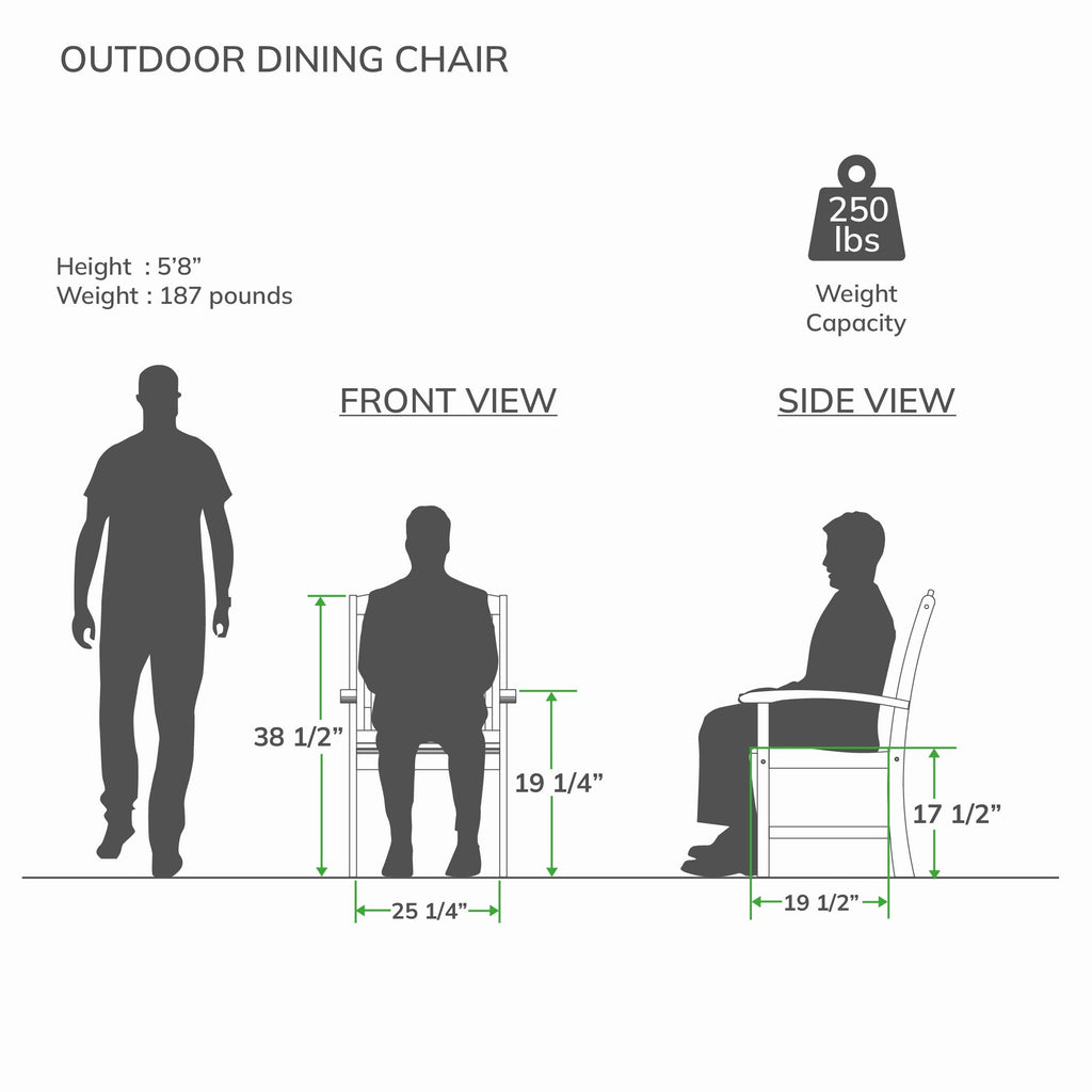 Ensemble de salle à manger extensible Cambridge Casual Chignik 7 pièces en teck pour patio