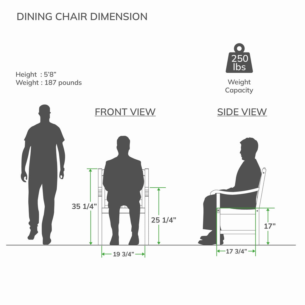 Ensemble de salle à manger d'extérieur Cambridge Casual Leon 5 pièces en teck