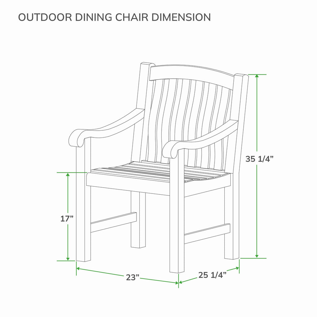 Ensemble de salle à manger d'extérieur Cambridge Casual Leon 5 pièces en teck