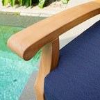 Ensemble de conversation de patio en bois de teck Cambridge Casual Leon 5 pièces