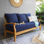 Ensemble de conversation de patio en bois de teck Cambridge Casual Leon 5 pièces