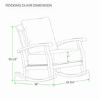 Ensemble de conversation de patio en bois de teck Cambridge Casual Leon 5 pièces