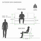 Ensemble de conversation de patio en bois de teck Cambridge Casual Leon 5 pièces