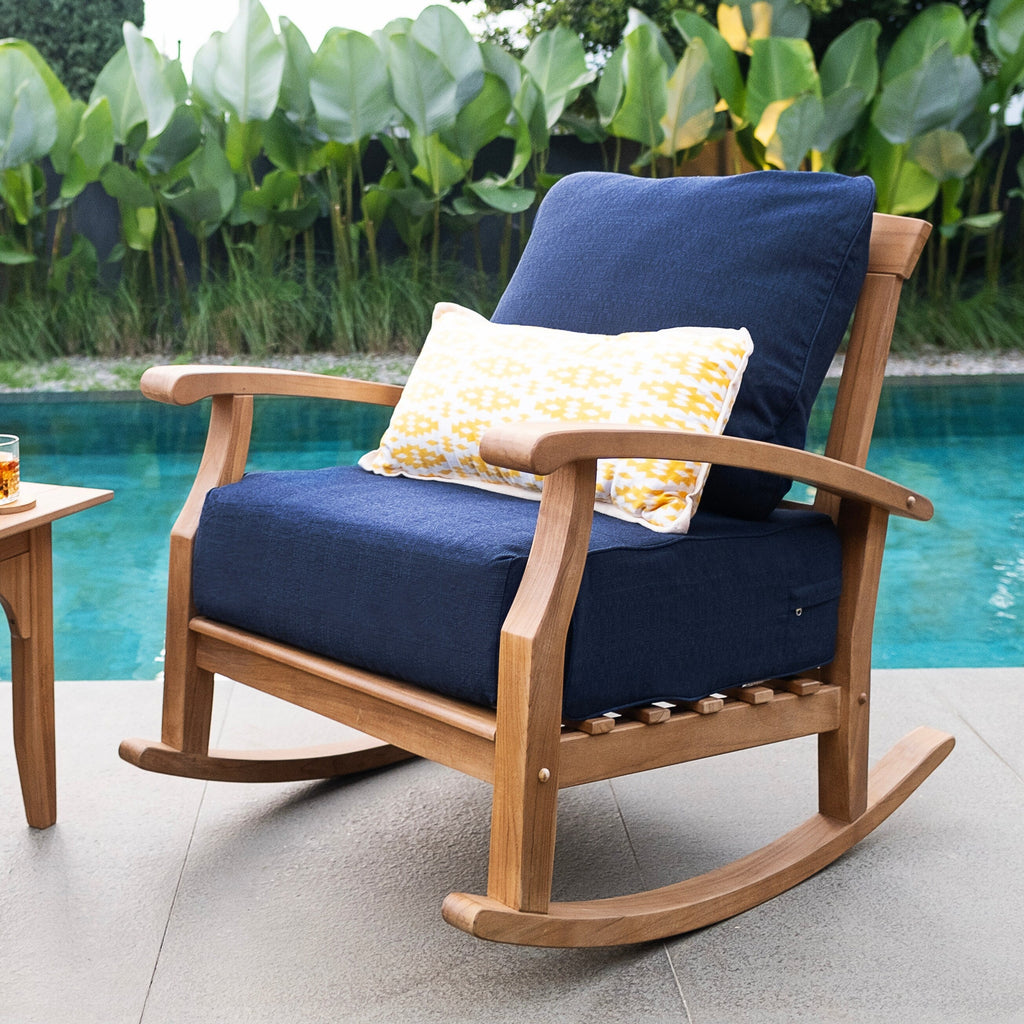 Ensemble de conversation de patio en bois de teck Cambridge Casual Leon 5 pièces