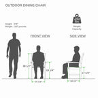 Ensemble de salle à manger extensible Cambridge Casual Leon 6 pièces en teck