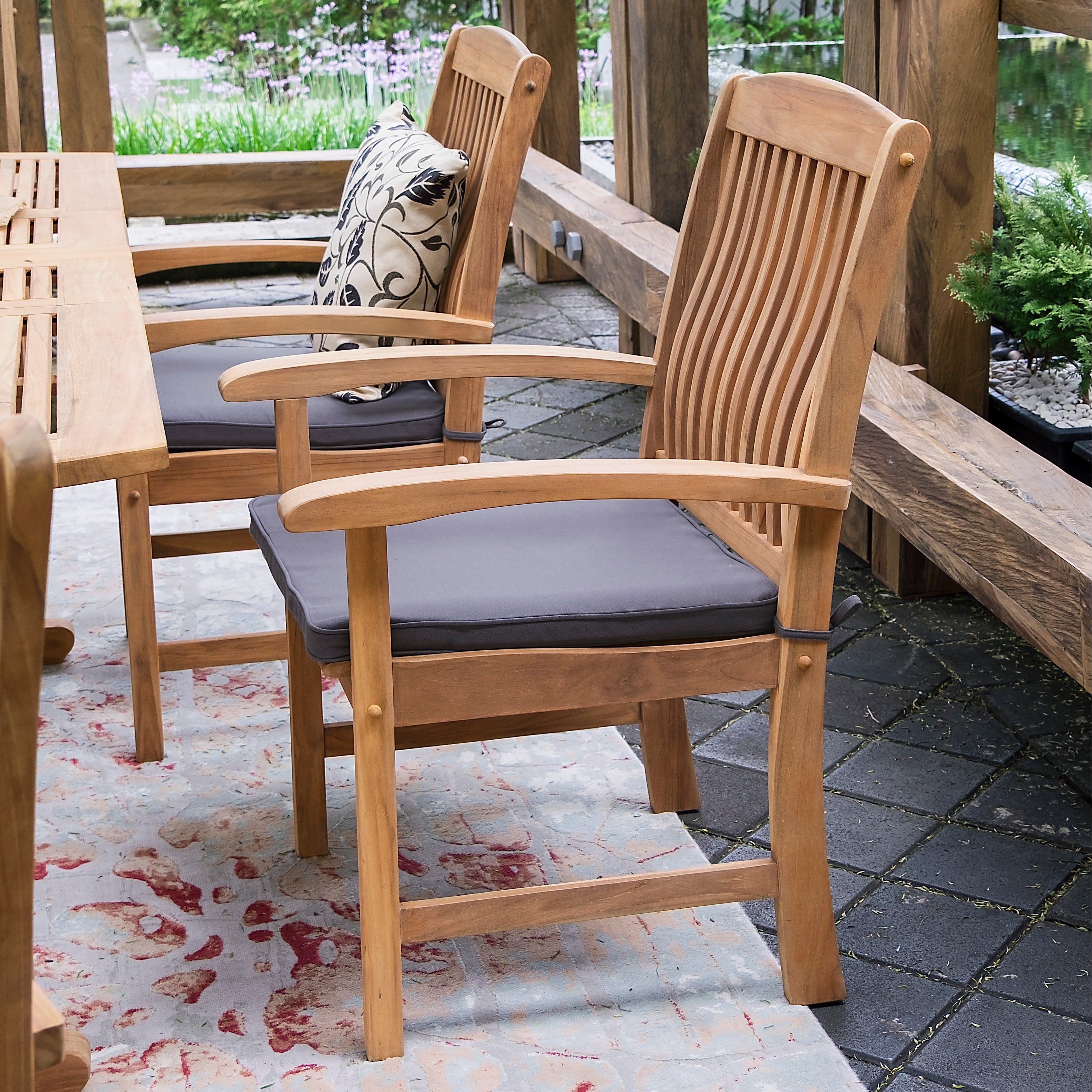 Ensemble de salle à manger extensible Cambridge Casual Leon 6 pièces en teck