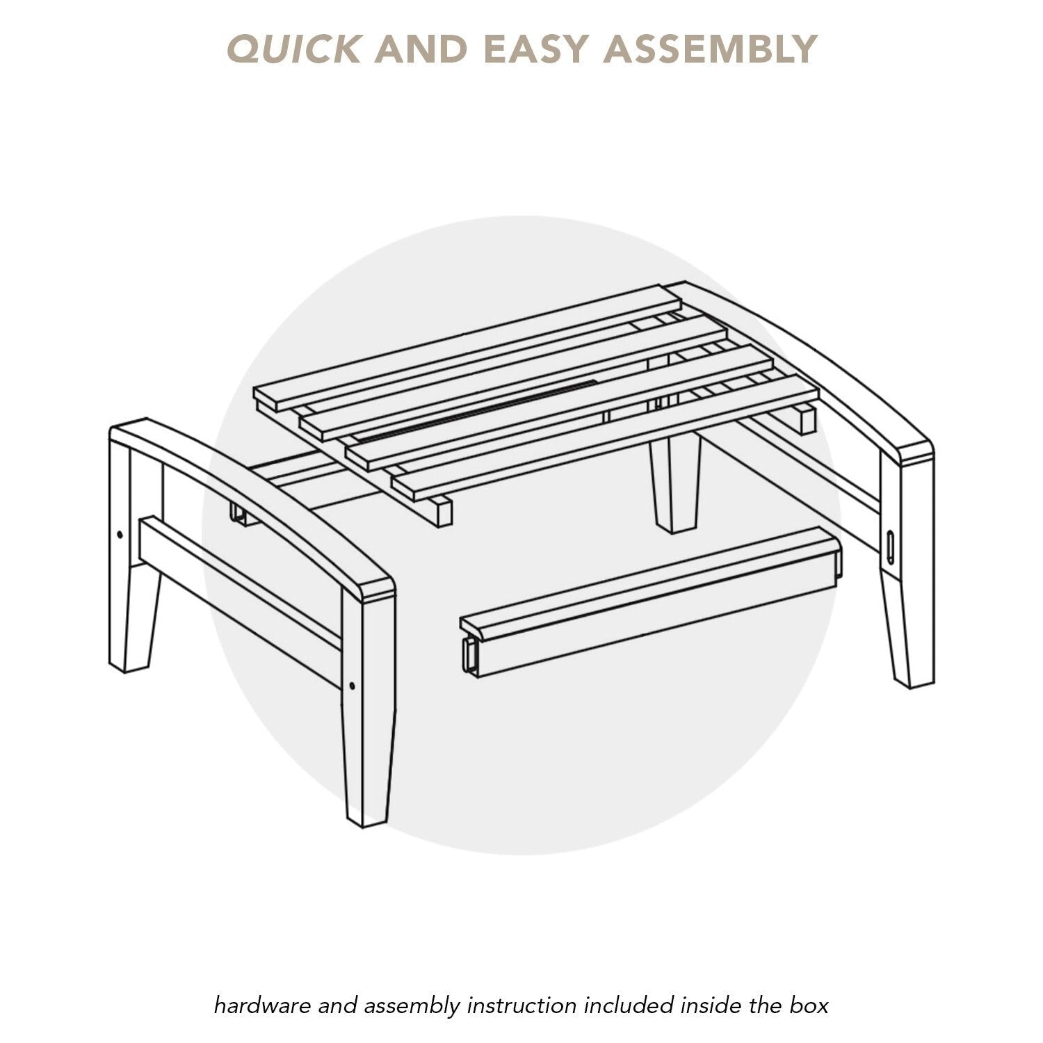 Ensemble de conversation de patio en teck Cambridge Casual Leon 7 pièces