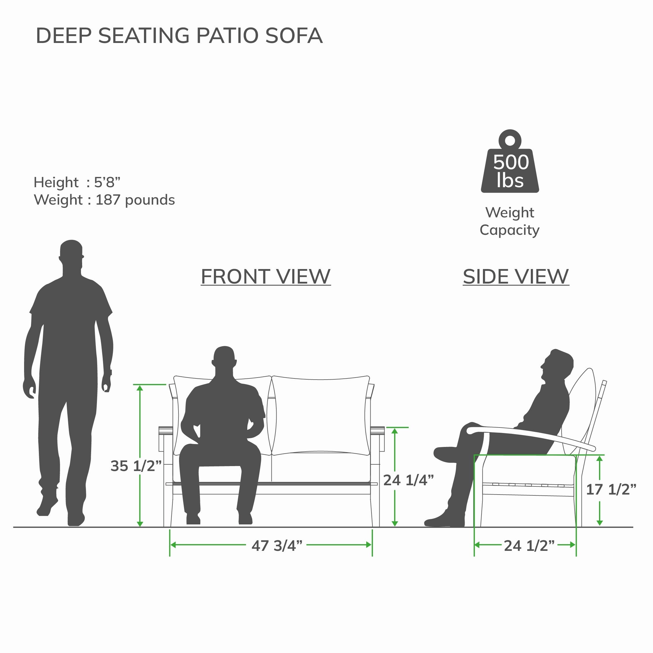 Ensemble de conversation de patio en teck Cambridge Casual Leon 7 pièces