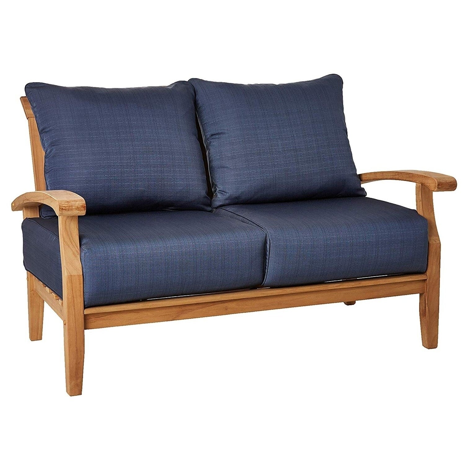 Ensemble de conversation de patio en teck Cambridge Casual Leon 7 pièces