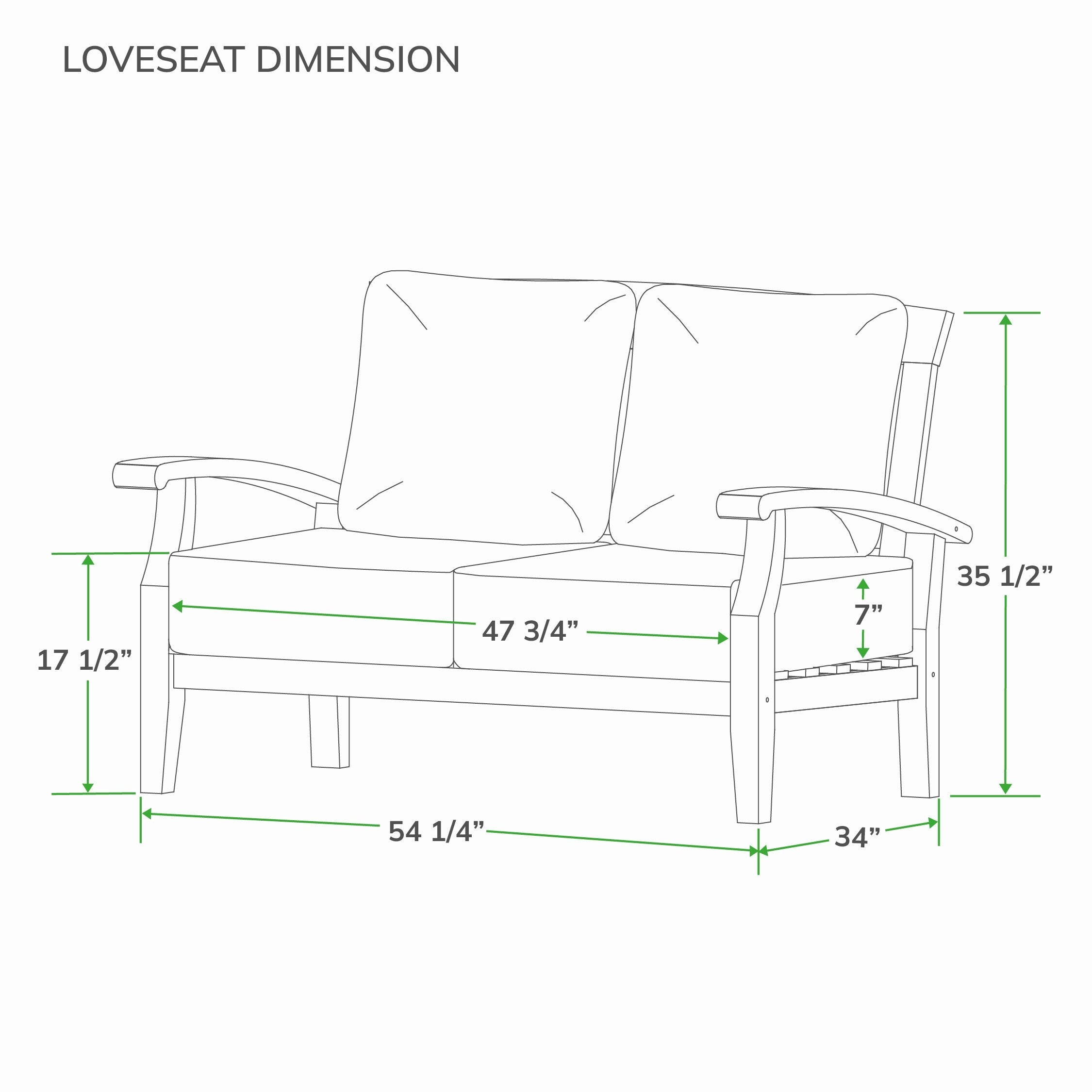 Ensemble de conversation de patio en teck Cambridge Casual Leon 7 pièces