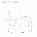 Ensemble de conversation de patio en teck Cambridge Casual Leon 7 pièces