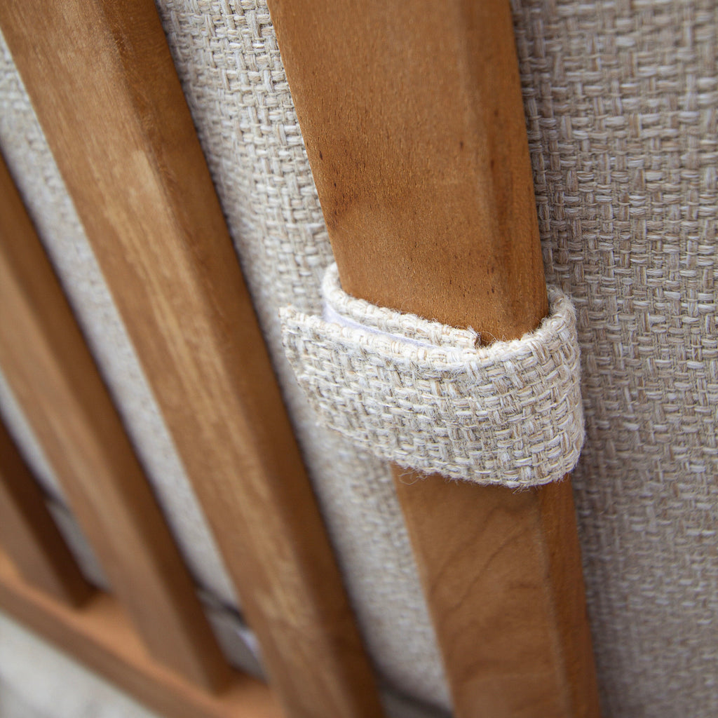 Ensemble de conversation de patio en teck Cambridge Casual Leon 7 pièces