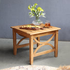 Ensemble de conversation de patio en teck Cambridge Casual Lowell 3 pièces