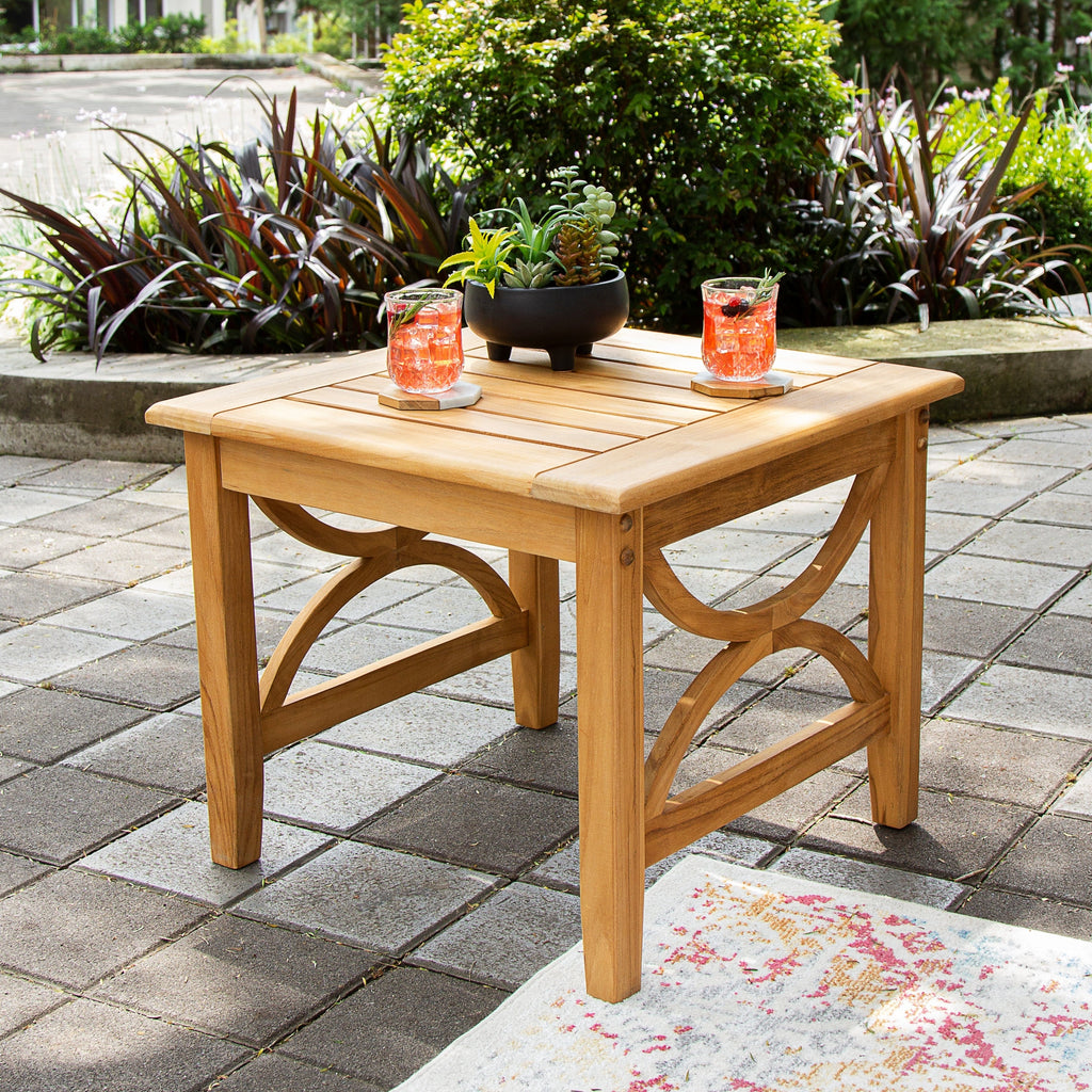 Ensemble de conversation d'extérieur 5 pièces en bois de teck Cambridge Casual Lowell