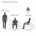 Ensemble de conversation d'extérieur 5 pièces en bois de teck Cambridge Casual Lowell