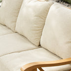 Ensemble de conversation d'extérieur 5 pièces en bois de teck Cambridge Casual Lowell