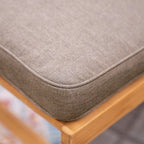 Ensemble de salle à manger d'extérieur pliable Cambridge Casual Miami 7 pièces en teck avec coussin de siège Sunbrella