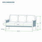 Ensemble de conversation d'extérieur Cambridge Casual Nassau 4 pièces en bois de teck