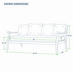 Ensemble de conversation de patio en bois de teck 4 pièces Cambridge Casual Robin