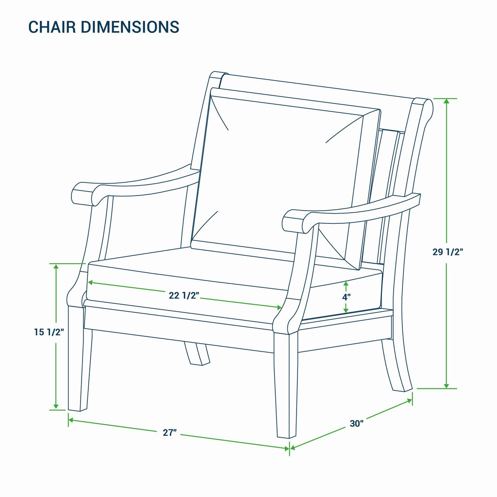Ensemble de conversation de patio en bois de teck 4 pièces Cambridge Casual Robin