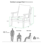 Ensemble de 2 fauteuils club d'extérieur Cambridge Casual Robin en teck