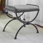 Tabouret de coiffeuse Cambridge Iron avec coussin