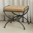 Tabouret de coiffeuse Cambridge Iron avec coussin