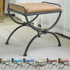 Tabouret de coiffeuse Cambridge Iron avec coussin